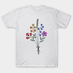 Subtle pride flower bouquet T-Shirt